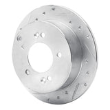 R1 Concepts 2001-2010 Hyundai Tucson Rear Left Drilled & Slotted Silver Brake Rotor by R1 Concepts 631-03014L