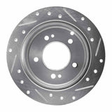 R1 Concepts 2001-2010 Hyundai Tucson Rear Left Drilled & Slotted Silver Brake Rotor by R1 Concepts 631-03014L