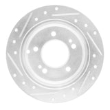 R1 Concepts 2001-2010 Hyundai XG350 Rear Right Drilled & Slotted Silver Brake Rotor by R1 Concepts 631-03014R