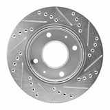 R1 Concepts 2001-2003 Hyundai Sonata Front Left Drilled & Slotted Silver Brake Rotor by R1 Concepts 631-03015L