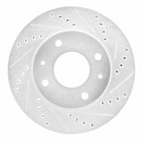 R1 Concepts 2001-2003 Hyundai Sonata Front Right Drilled & Slotted Silver Brake Rotor by R1 Concepts 631-03015R