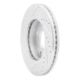R1 Concepts 2001-2003 Hyundai Sonata Front Right Drilled & Slotted Silver Brake Rotor by R1 Concepts 631-03015R