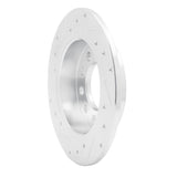 Dynamic Friction 2003-2008 Hyundai Tiburon Rear Right Drilled & Slotted Silver Brake Rotor by Dynamic Friction Company 631-03017R