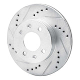 Dynamic Friction 2003-2006 Dodge Verna (Mexico) Front Left Drilled & Slotted Silver Brake Rotor by Dynamic Friction Company 631-03018L