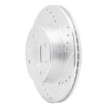Dynamic Friction 2003-2006 Dodge Verna (Mexico) Front Right Drilled & Slotted Silver Brake Rotor by Dynamic Friction Company 631-03018R