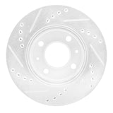 Dynamic Friction 2003-2006 Dodge Verna (Mexico) Front Right Drilled & Slotted Silver Brake Rotor by Dynamic Friction Company 631-03018R