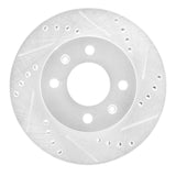 Dynamic Friction 2003-2006 Dodge Verna (Mexico) Front Right Drilled & Slotted Silver Brake Rotor by Dynamic Friction Company 631-03018R