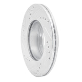 Dynamic Friction 2003-2006 Dodge Verna (Mexico) Front Right Drilled & Slotted Silver Brake Rotor by Dynamic Friction Company 631-03018R