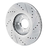 Dynamic Friction 2004-2011 Hyundai XG350 Front Left Drilled & Slotted Silver Brake Rotor by Dynamic Friction Company 631-03019L