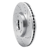 Dynamic Friction 2004-2011 Hyundai Azera Front Right Drilled & Slotted Silver Brake Rotor by Dynamic Friction Company 631-03019R
