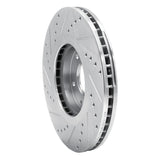 Dynamic Friction 2004-2011 Hyundai Azera Front Right Drilled & Slotted Silver Brake Rotor by Dynamic Friction Company 631-03019R