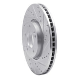 Dynamic Friction 2005-2024 Hyundai Creta (Mexico) Front Right Drilled & Slotted Silver Brake Rotor by Dynamic Friction Company 631-03020R