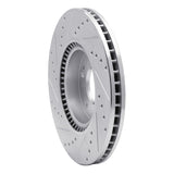 Dynamic Friction 2005-2024 Hyundai Creta (Mexico) Front Right Drilled & Slotted Silver Brake Rotor by Dynamic Friction Company 631-03020R