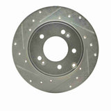 Dynamic Friction 2005-2020 Hyundai Sonata Rear Left Drilled & Slotted Silver Brake Rotor by Dynamic Friction Company 631-03021L