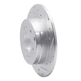 Dynamic Friction 2005-2020 Hyundai Tucson Rear Right Drilled & Slotted Silver Brake Rotor by Dynamic Friction Company 631-03021R
