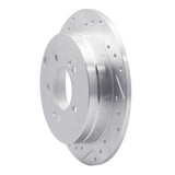 Dynamic Friction 2006-2009 Hyundai Azera Rear Left Drilled & Slotted Silver Brake Rotor by Dynamic Friction Company 631-03022L