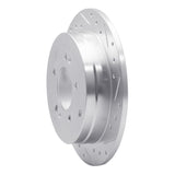 Dynamic Friction 2006-2009 Hyundai Azera Rear Right Drilled & Slotted Silver Brake Rotor by Dynamic Friction Company 631-03022R