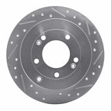 Dynamic Friction 2006-2009 Hyundai Azera Rear Right Drilled & Slotted Silver Brake Rotor by Dynamic Friction Company 631-03022R