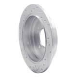 Dynamic Friction 2006-2009 Hyundai Azera Rear Right Drilled & Slotted Silver Brake Rotor by Dynamic Friction Company 631-03022R