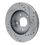 Dynamic Friction 2007-2010 Hyundai Elantra Front Left Drilled & Slotted Silver Brake Rotor by Dynamic Friction Company 631-03023L