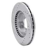 Dynamic Friction 2007-2010 Hyundai Elantra Front Right Drilled & Slotted Silver Brake Rotor by Dynamic Friction Company 631-03023R