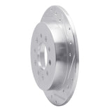 Dynamic Friction 2007-2008 Hyundai Tiburon Rear Right Drilled & Slotted Silver Brake Rotor by Dynamic Friction Company 631-03025R