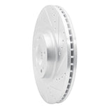 Dynamic Friction 2009-2014 Hyundai Genesis Sedan Front Right Drilled & Slotted Silver Brake Rotor by Dynamic Friction Company 631-03028R