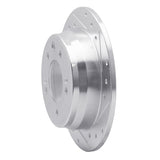 Dynamic Friction 2009-2016 Hyundai Elantra Rear Right Drilled & Slotted Silver Brake Rotor by Dynamic Friction Company 631-03029R