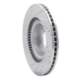 Dynamic Friction 2009-2011 Hyundai Genesis Sedan Front Right Drilled & Slotted Silver Brake Rotor by Dynamic Friction Company 631-03030R