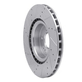 Dynamic Friction 2010-2016 Hyundai Genesis Coupe Front Right Drilled & Slotted Silver Brake Rotor by Dynamic Friction Company 631-03032R