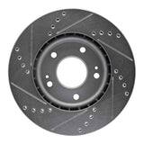Dynamic Friction 2011-2025 Hyundai Veloster Front Right Drilled & Slotted Silver Brake Rotor by Dynamic Friction Company 631-03038R