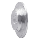 Dynamic Friction 2009-2020 Genesis G80 Rear Left Drilled & Slotted Silver Brake Rotor by Dynamic Friction Company 631-03039L