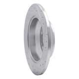 Dynamic Friction 2009-2020 Genesis G80 Rear Left Drilled & Slotted Silver Brake Rotor by Dynamic Friction Company 631-03039L