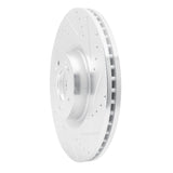 Dynamic Friction 2012-2017 Genesis G80 Front Right Drilled & Slotted Silver Brake Rotor by Dynamic Friction Company 631-03040R