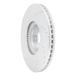 Dynamic Friction 2012-2017 Genesis G80 Front Right Drilled & Slotted Silver Brake Rotor by Dynamic Friction Company 631-03040R