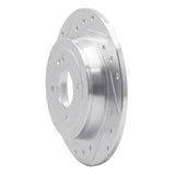Dynamic Friction 2012-2025 Dodge Attitude (Mexico) Rear Left Drilled & Slotted Silver Brake Rotor by Dynamic Friction Company 631-03041L