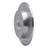 Dynamic Friction 2012-2025 Dodge Attitude (Mexico) Rear Right Drilled & Slotted Silver Brake Rotor by Dynamic Friction Company 631-03041R