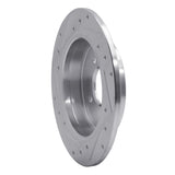 Dynamic Friction 2012-2025 Dodge Attitude (Mexico) Rear Right Drilled & Slotted Silver Brake Rotor by Dynamic Friction Company 631-03041R