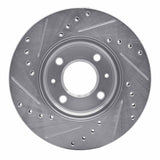 Dynamic Friction 2012-2025 Dodge Attitude (Mexico) Front Right Drilled & Slotted Silver Brake Rotor by Dynamic Friction Company 631-03042R