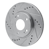 R1 Concepts 2001-2005 Hyundai Santa Fe Front Left Drilled & Slotted Silver Brake Rotor by R1 Concepts 631-03043L