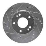 R1 Concepts 2001-2005 Hyundai Santa Fe Front Left Drilled & Slotted Silver Brake Rotor by R1 Concepts 631-03043L