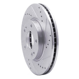 R1 Concepts 2001-2005 Hyundai Santa Fe Front Right Drilled & Slotted Silver Brake Rotor by R1 Concepts 631-03043R