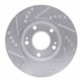 R1 Concepts 2001-2005 Hyundai Santa Fe Front Right Drilled & Slotted Silver Brake Rotor by R1 Concepts 631-03043R