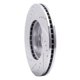 R1 Concepts 2001-2005 Hyundai Santa Fe Front Right Drilled & Slotted Silver Brake Rotor by R1 Concepts 631-03043R