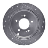 R1 Concepts 2001-2016 Hyundai Santa Fe Rear Left Drilled & Slotted Silver Brake Rotor by R1 Concepts 631-03044L