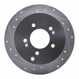 R1 Concepts 2001-2016 Hyundai Santa Fe Rear Left Drilled & Slotted Silver Brake Rotor by R1 Concepts 631-03044L