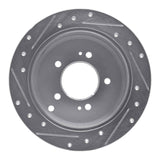 R1 Concepts 2001-2016 Hyundai Santa Fe Rear Right Drilled & Slotted Silver Brake Rotor by R1 Concepts 631-03044R