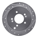 R1 Concepts 2001-2016 Hyundai Santa Fe Rear Right Drilled & Slotted Silver Brake Rotor by R1 Concepts 631-03044R