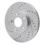 R1 Concepts 2001-2006 Hyundai Santa Fe Front Left Drilled & Slotted Silver Brake Rotor by R1 Concepts 631-03045L