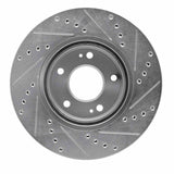 R1 Concepts 2001-2006 Hyundai Santa Fe Front Left Drilled & Slotted Silver Brake Rotor by R1 Concepts 631-03045L